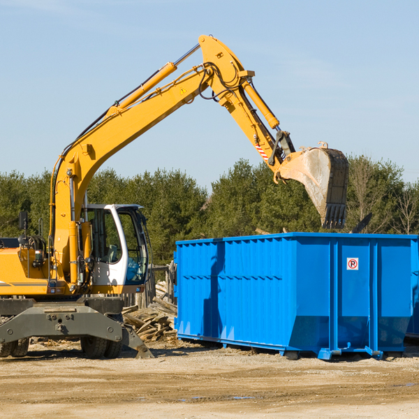 what are the rental fees for a residential dumpster in Mansfield